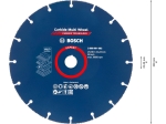 Bosch Víceúčelový řezací kotouč EXPERT Carbide Multi Wheel 230 mm