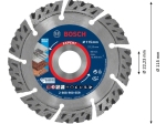 Bosch EXPERT diamantový dělicí kotouč MultiMaterial 115mm PROFESSIONAL