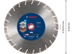 Bosch EXPERT diamantový dělicí kotouč MultiMaterial 300x20/25, 4mm PROFESSIONAL