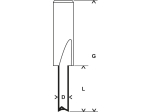 Bosch Drážkovací fréza, tvrdokov 8 mm, D1 3 mm, L 9, 5 mm, G 50, 7 mm PROFESSIONAL