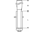 Bosch Zarovnávací fréza 12 mm, D1 12, 7 mm, L 50, 8 mm, G 106, 8 mm PROFESSIONAL