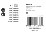 Bosch Sada spirálových vrtáků do dřeva Robust Line, 8dílná 3; 4; 5; 6; 7; 8; 9; 10 mm PROFESSIONAL