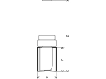 Bosch Zarovnávací fréza 8 mm, D1 16 mm, L 20 mm, G 60 mm PROFESSIONAL