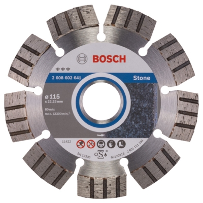 Bosch Diamantový dělicí kotouč Best for Stone 115 x 22, 23 x 2, 2 x 12 mm PROFESSIONAL