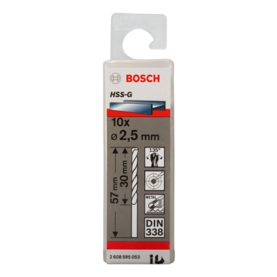 Bosch Vrták PRO Metal HSS-G do kovu se standardní délkou