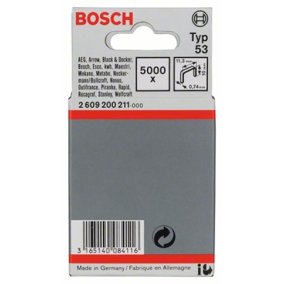 Bosch Sponky do sponkovačky z tenkého drátu, typ 53 11, 4 x 0, 74 x 10 mm PROFESSIONAL