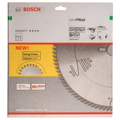 Bosch Pilový kotouč Expert for Wood 250 x 30 x 3, 2 mm, 60 PROFESSIONAL