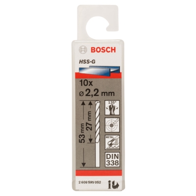 Bosch Vrták PRO Metal HSS-G do kovu se standardní délkou