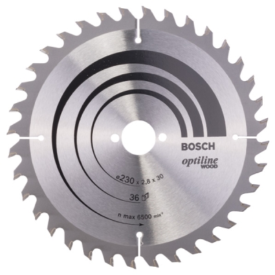 Bosch Pilový kotouč Optiline Wood 230 x 30 x 2, 8 mm, 36 PROFESSIONAL