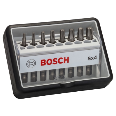 Bosch 8dílná sada šroubovacích bitů Robust Line, Sx Extra-Hart 49 mm, 8dílná sada PROFESSIONAL