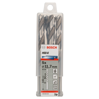Bosch Vrtáky do kovu HSS-G, DIN 338 11, 7 x 94 x 142 mm PROFESSIONAL