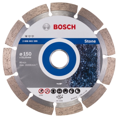 Bosch Diamantový dělicí kotouč Standard for Stone 150 x 22, 23 x 2 x 10 mm PROFESSIONAL