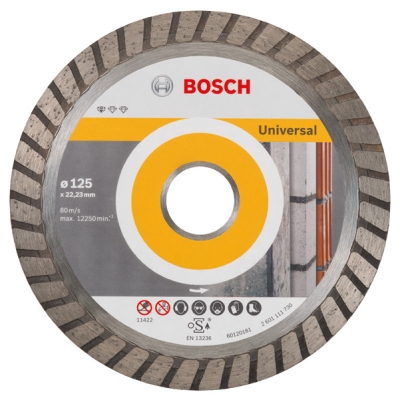 Bosch Diamantový dělicí kotouč Standard for Universal Turbo 125 x 22, 23 x 2 x 10 mm PROFESSIONAL