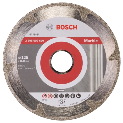 Bosch Diamantový dělicí kotouč Best for Marble 125 x 22, 23 x 2, 2 x 3 mm PROFESSIONAL