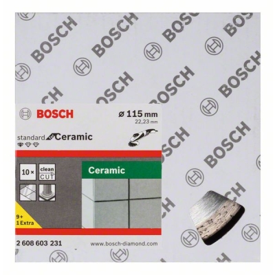 Bosch Diamantový dělicí kotouč Standard for Ceramic 115 x 22, 23 x 1, 6 x 7 mm PROFESSIONAL