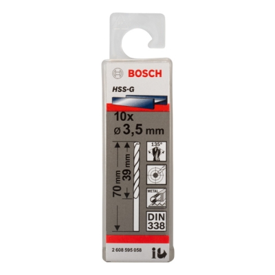 Bosch Vrták PRO Metal HSS-G do kovu se standardní délkou