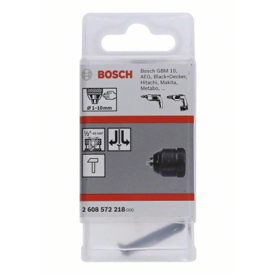 Bosch Rychloupínací sklíčidla do 10 mm 1-10 mm, 1/2" 20 PROFESSIONAL