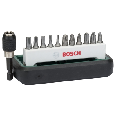 Bosch 12dílná sada standardních šroubovacích bitů, smíšená (PH, PZ, T)