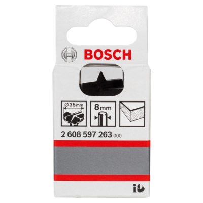 Bosch Vrtáky pro závěsová kování bez břitů z tvrdokovu 35 x 56 mm, d 8 mm PROFESSIONAL