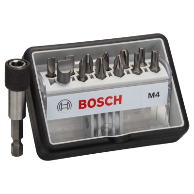 Bosch (12+1)dílná sada šroubovacích bitů Robust Line, M Extra-Hart 25 mm, (12+1)dílná sada PROFESSIONAL