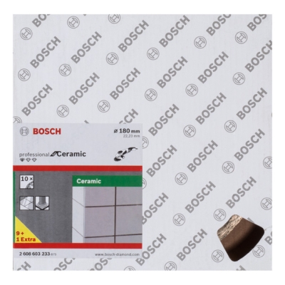 Bosch Diamantový dělicí kotouč Standard for Ceramic 180 x 22, 23 x 1, 6 x 7 mm PROFESSIONAL