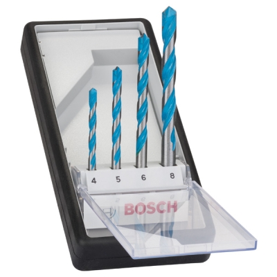 Bosch 4dílná sada spirálových vrtáků CYL-9 MultiConstruction 4/5/6/8 mm PROFESSIONAL