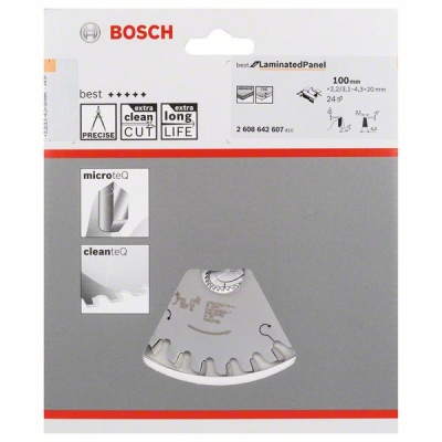 Bosch Kónický předřezávací kotouč Best for Laminated Panel 100 x 20 x 2, 2 mm; 24 PROFESSIONAL