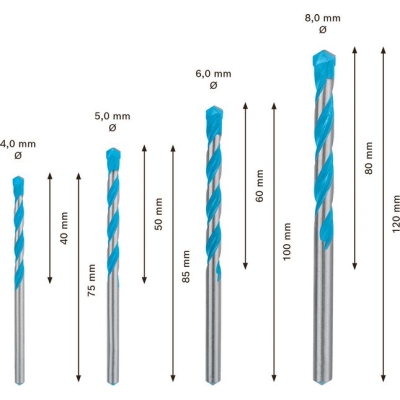 Bosch Sady víceúčelových vrtáků EXPERT CYL-9 MultiConstruction