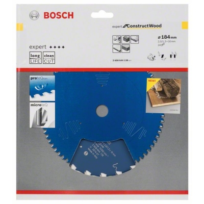 Bosch Pilový kotouč Expert for Construct Wood 184 x 16 x 2, 0 mm, 24 PROFESSIONAL