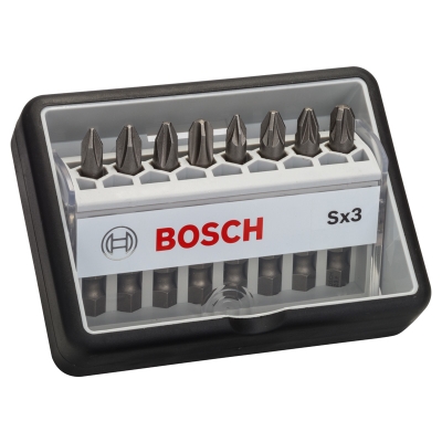 Bosch 8dílná sada šroubovacích bitů Robust Line, Sx Extra-Hart 49 mm, 8dílná sada PROFESSIONAL