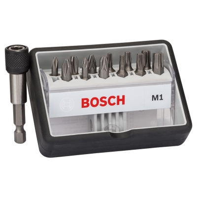 Bosch (12+1)dílná sada šroubovacích bitů Robust Line, M Extra-Hart 25 mm, (12+1)dílná sada PROFESSIONAL