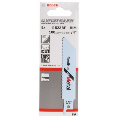 Bosch Pilový plátek do pily ocasky S 522 BF Flexible for Metal PROFESSIONAL