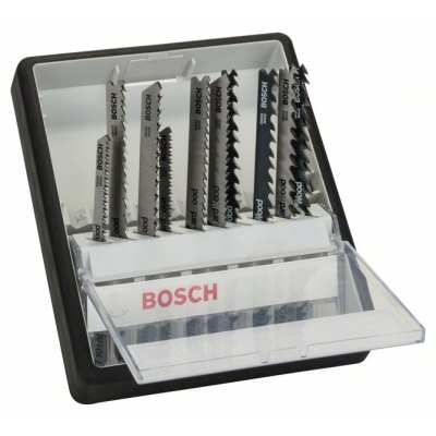 Bosch 10dílná sada pilových plátků Robust Line Wood Expert, se stopkou T T 101 AO; T 101 B; T 101 BR; T 101 AOF; T 101 BF; T 101 BRF; T 244 D; T 144 D; T 144 DF; T 144 DP PROFESSIONAL