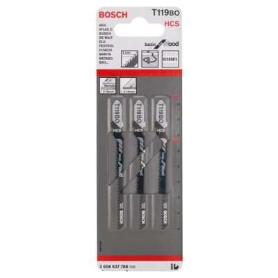 Bosch Pilový plátek do kmitací pily T 119 BO Basic for Wood PROFESSIONAL