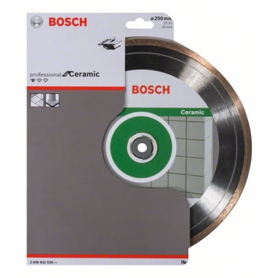 Bosch Diamantový dělicí kotouč Standard for Ceramic 250 x 30+25, 40 x 1, 6 x 7 mm PROFESSIONAL