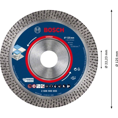 Bosch EXPERT diamantový dělicí kotouč HardCeramic 125mm PROFESSIONAL