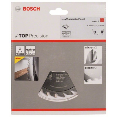 Bosch Předřezový kotouč Top Precision Laminated Panel 120 x 20 x 2, 8-3, 6 mm, 12+12 PROFESSIONAL