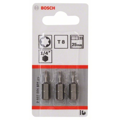 Bosch Šroubovací bit zvlášť tvrdý Extra-Hart T8, 25 mm PROFESSIONAL