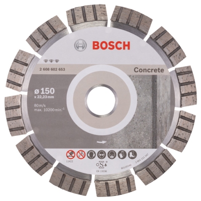 Bosch Diamantový dělicí kotouč Best for Concrete 150 x 22, 23 x 2, 4 x 12 mm PROFESSIONAL