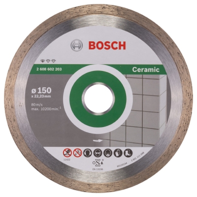 Bosch Diamantový dělicí kotouč Standard for Ceramic 150 x 22, 23 x 1, 6 x 7 mm PROFESSIONAL