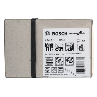 Bosch Pilový plátek do pily ocasky S 123 XF Progressor for Metal PROFESSIONAL