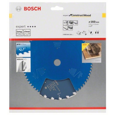 Bosch Pilový kotouč Expert for Construct Wood 160 x 20 x 2, 0 mm, 24 PROFESSIONAL