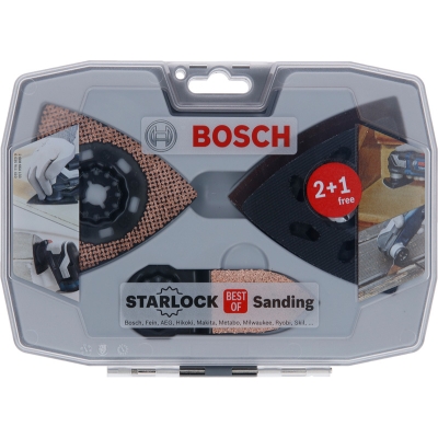 Bosch Sada 6 ks brusných papírů Starlock Best of Sanding Set AVZ 93 G; AVZ 90 RT6; AVZ 32 RT4; Brusný papír Wood and Paint (3×) PROFESSIONAL