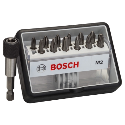 Bosch (12+1)dílná sada šroubovacích bitů Robust Line, M Extra-Hart 25 mm, (12+1)dílná sada PROFESSIONAL