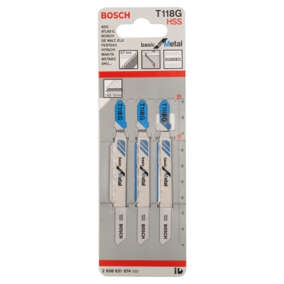 Bosch Pilový plátek do kmitací pily T 118 G Basic for Metal PROFESSIONAL