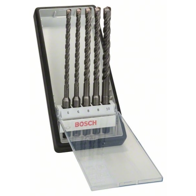 Bosch 5dílná sada vrtáků do kladiv Robust Line SDS-plus-5 Ø 6, 6, 8, 8, 10 x 165mm PROFESSIONAL