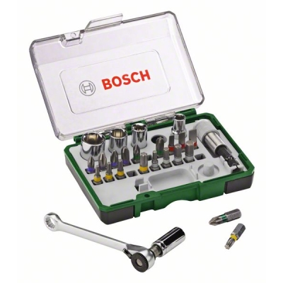 Bosch 27 dílný set s ráčnou PROFESSIONAL