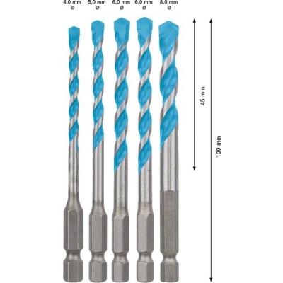 Bosch Sada vrtáků EXPERT HEX-9 Multi Construction