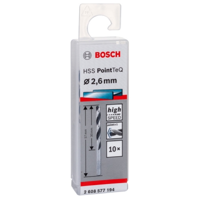 Bosch Spirálový vrták HSS PointTeQ 2, 6 mm PROFESSIONAL