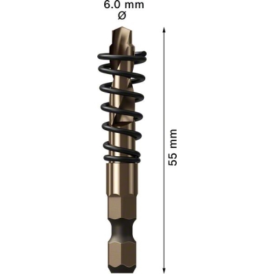 Bosch EXPERT pro Power Change Plus středicí vrták HSS-Co a pružina 6x55mm PROFESSIONAL